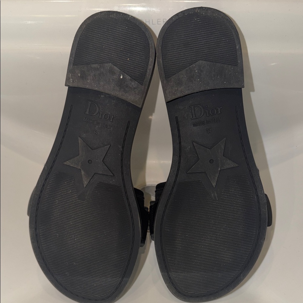 Dior Black Slide Sandals - Picture 2 of 3